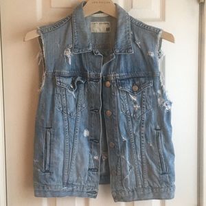 RAG & Bone distressed Denim Vest